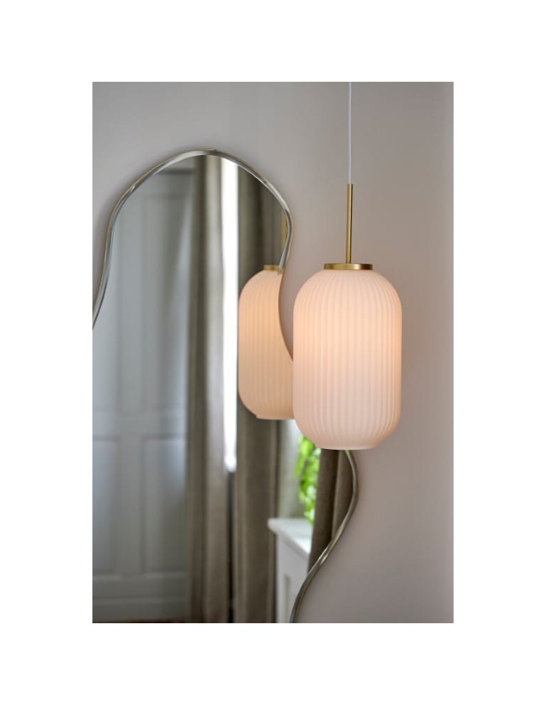 Scandinavian style pendant lamps - NORDLUX MILFORD pendant lamp 1xE27 40W Glass White 2213203001 - product kolory-swiatla.pl 2