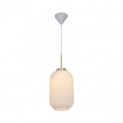 NORDLUX Lampa wisząca MILFORD 1xE27 40W Szkło Biały 2213203001