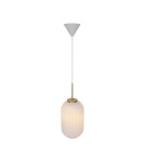 Scandinavian style pendant lamps - NORDLUX MILFORD pendant lamp 1xE27 40W Glass White 2213203001 - product 4