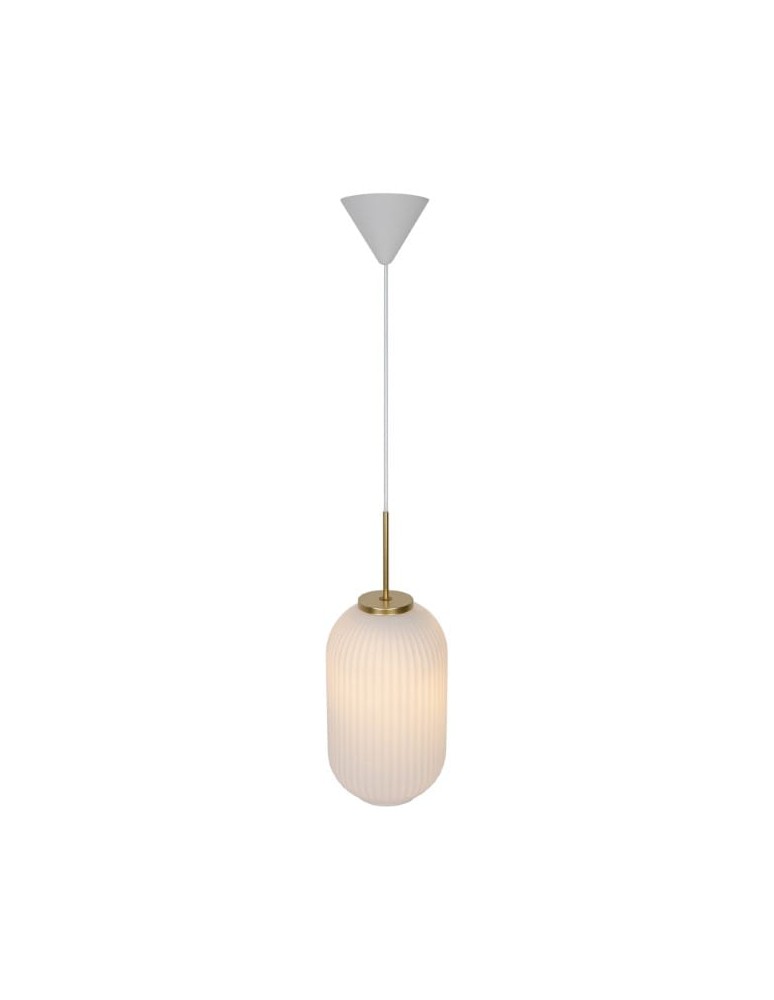 Scandinavian style pendant lamps - NORDLUX MILFORD pendant lamp 1xE27 40W Glass White 2213203001 - product kolory-swiatla.pl 4