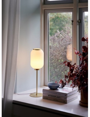 NORDLUX Lampa stołowa MILFORD 1xE27 40W Szkło Mosiądz 2213225001 - produkt 2