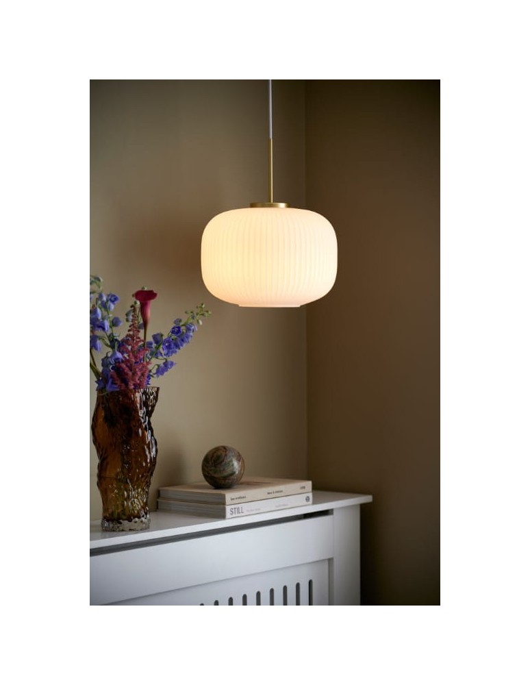 Scandinavian style pendant lamps - NORDLUX MILFORD pendant lamp 1xE27 40W Glass White 2213213001 - product kolory-swiatla.pl 2