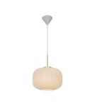 Scandinavian style pendant lamps - NORDLUX MILFORD pendant lamp 1xE27 40W Glass White 2213213001 - product 1