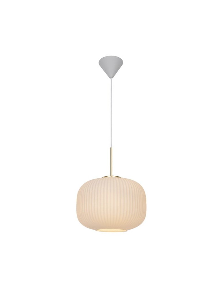 Scandinavian style pendant lamps - NORDLUX MILFORD pendant lamp 1xE27 40W Glass White 2213213001 - product kolory-swiatla.pl 1