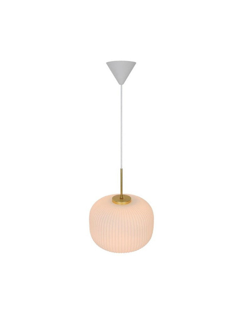 Scandinavian style pendant lamps - NORDLUX MILFORD pendant lamp 1xE27 40W Glass White 2213213001 - product kolory-swiatla.pl 4