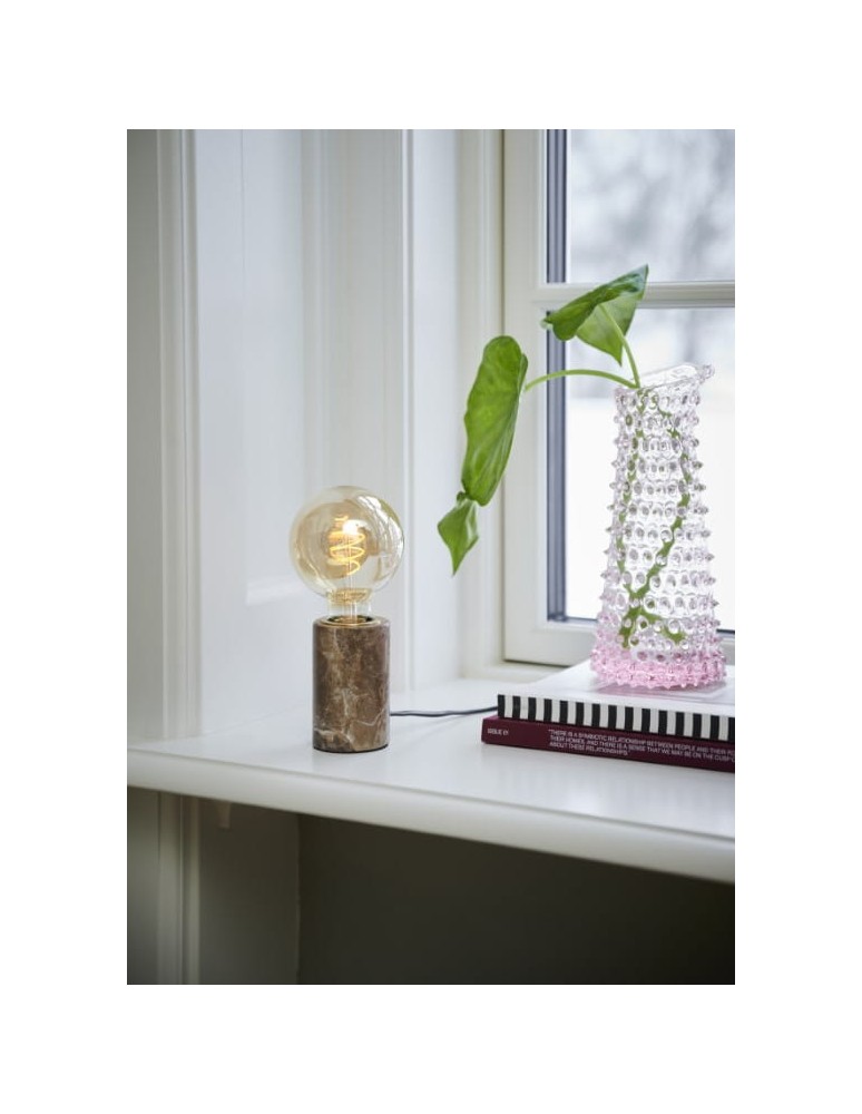 Scandinavian style table lamps - NORDLUX SIV table lamp 1xE27 60W Marble Brown 45875018 - product kolory-swiatla.pl 2