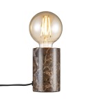 Scandinavian style table lamps - NORDLUX SIV table lamp 1xE27 60W Marble Brown 45875018 - product 1