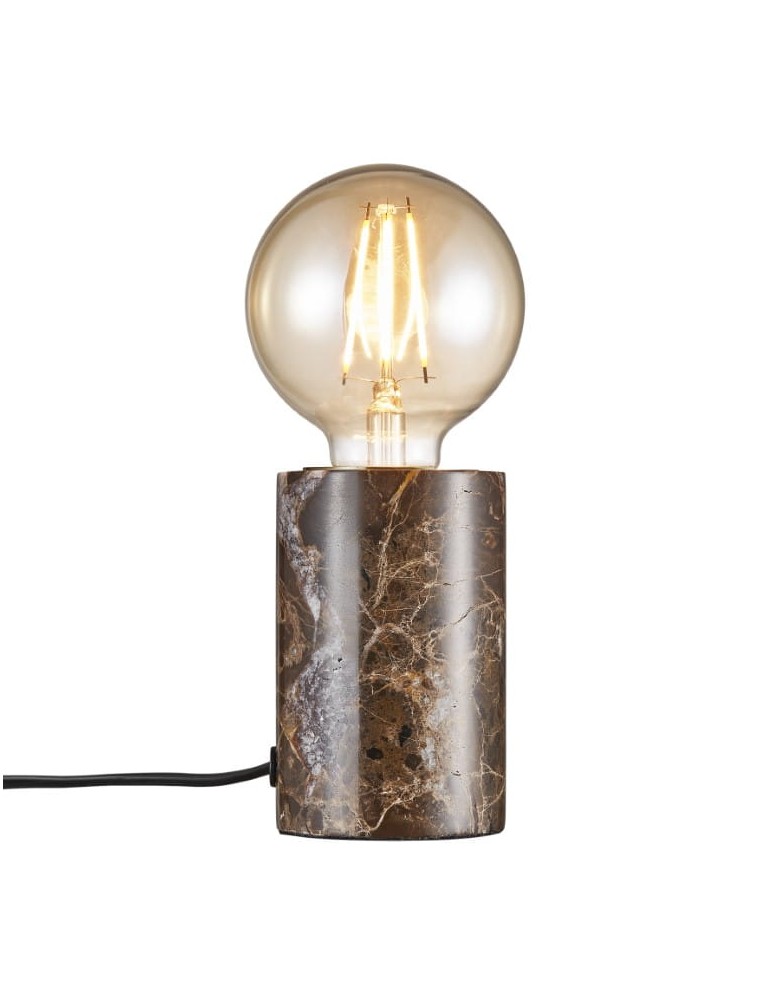 Scandinavian style table lamps - NORDLUX SIV table lamp 1xE27 60W Marble Brown 45875018 - product kolory-swiatla.pl 1