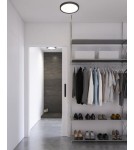 SMART interior lamps - NORDLUX LivaSmart ceiling lamp 1xLED Plastic Black 2110826103 - product 3