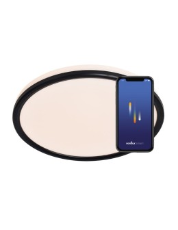 NORDLUX Lampa sufitowa LivaSmart 1xLED  Tworzywo sztuczne Czarny 2110826103