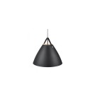 Scandinavian style pendant lamps - DFTP by NORDLUX STRAP Pendant Lamp E27 60W Metal Black - product 1