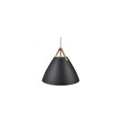 Scandinavian style pendant lamps - DFTP by NORDLUX STRAP Pendant Lamp E27 60W Metal Black - product 2