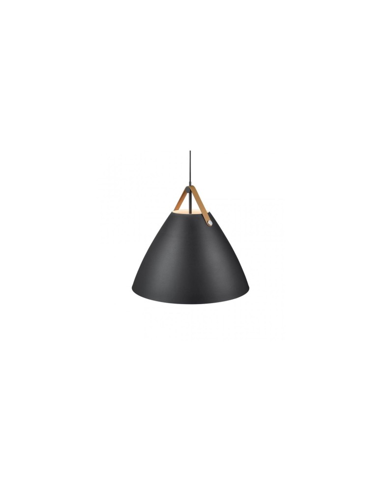 Scandinavian style pendant lamps - DFTP by NORDLUX STRAP Pendant Lamp E27 60W Metal Black - product kolory-swiatla.pl 2