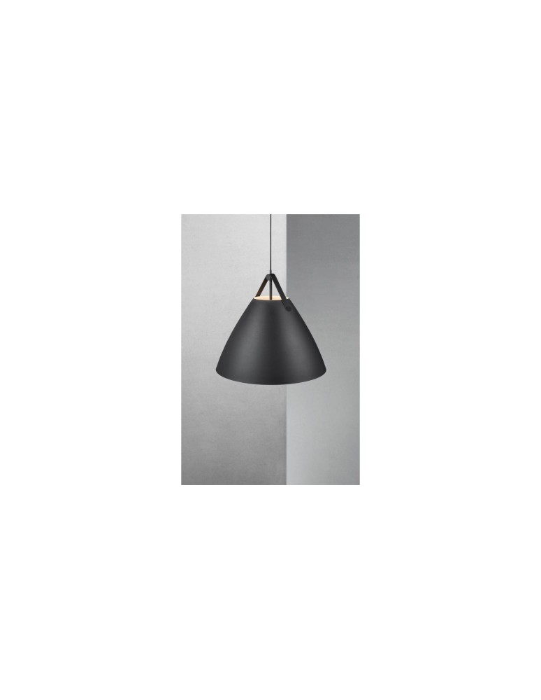 Scandinavian style pendant lamps - DFTP by NORDLUX STRAP Pendant Lamp E27 60W Metal Black - product kolory-swiatla.pl 3
