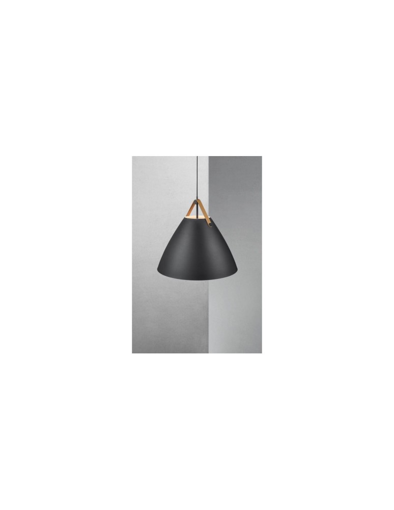 Scandinavian style pendant lamps - DFTP by NORDLUX STRAP Pendant Lamp E27 60W Metal Black - product kolory-swiatla.pl 4