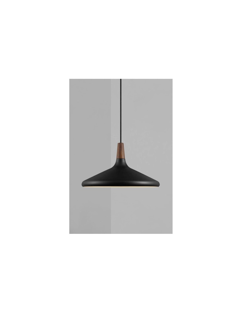 Scandinavian style pendant lamps - DFTP by NORDLUX NORI Pendant Lamp E27 40W Metal Black - product kolory-swiatla.pl 4