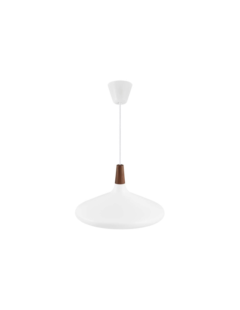 Scandinavian style pendant lamps - DFTP by NORDLUX NORI Pendant Lamp E27 40W Metal White - product kolory-swiatla.pl 1