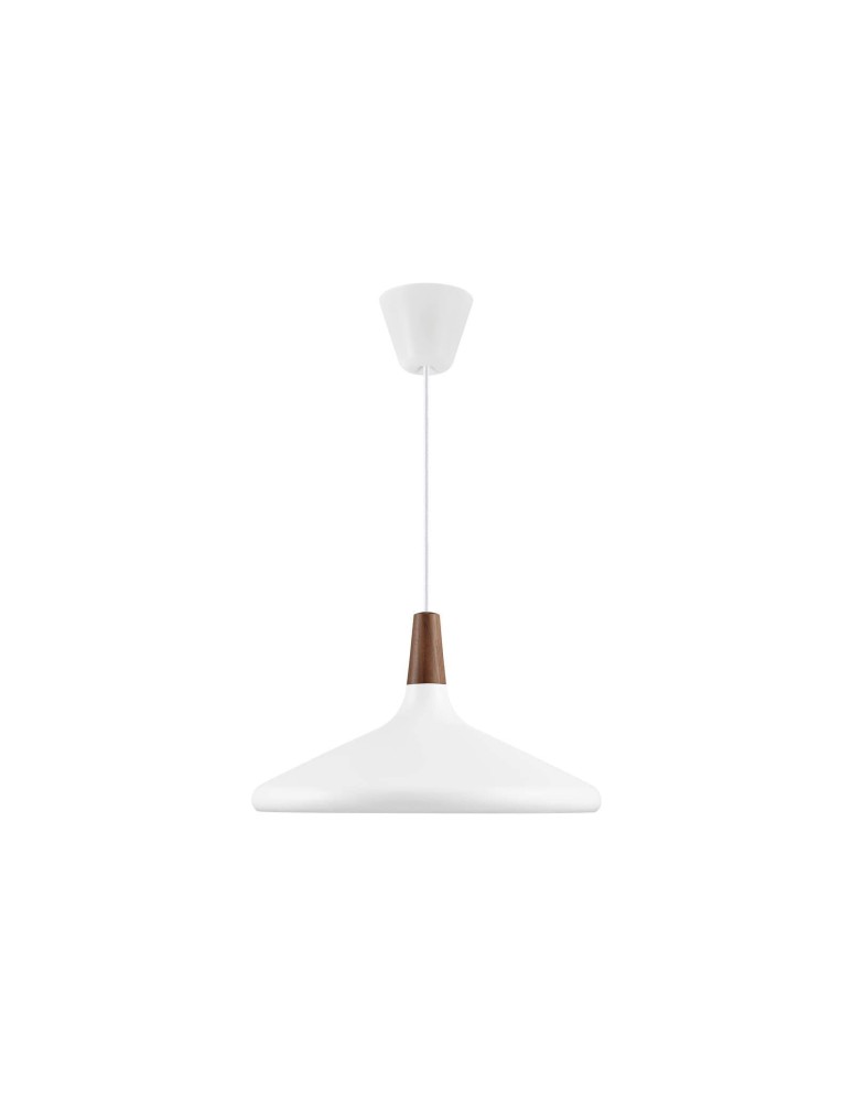 Scandinavian style pendant lamps - DFTP by NORDLUX NORI Pendant Lamp E27 40W Metal White - product kolory-swiatla.pl 3