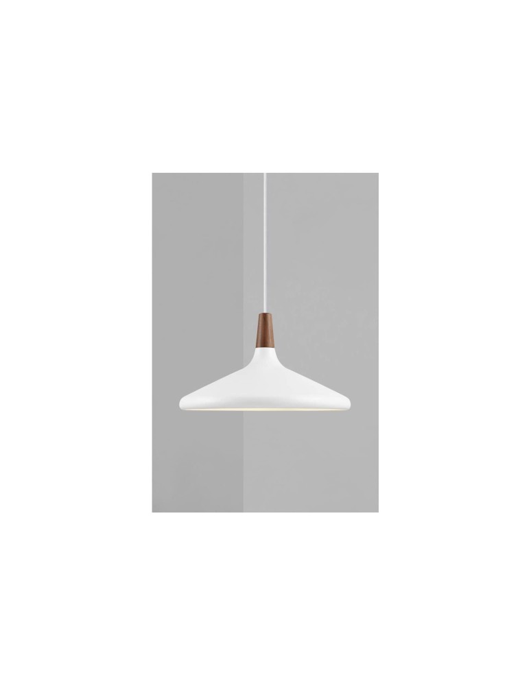 Scandinavian style pendant lamps - DFTP by NORDLUX NORI Pendant Lamp E27 40W Metal White - product kolory-swiatla.pl 4