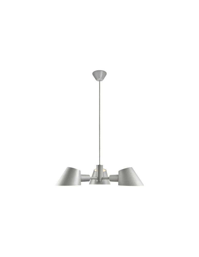 Scandinavian style chandeliers - DFTP by NORDLUX STAY Pendant Lamp E27 28W Aluminum Gray - product kolory-swiatla.pl 1