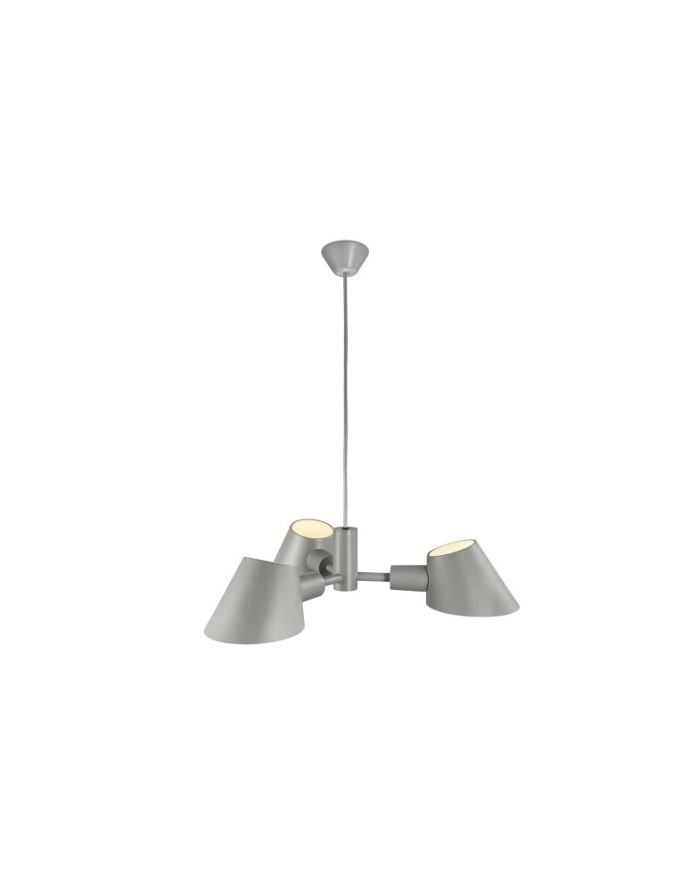 Scandinavian style chandeliers - DFTP by NORDLUX STAY Pendant Lamp E27 28W Aluminum Gray - product kolory-swiatla.pl 3