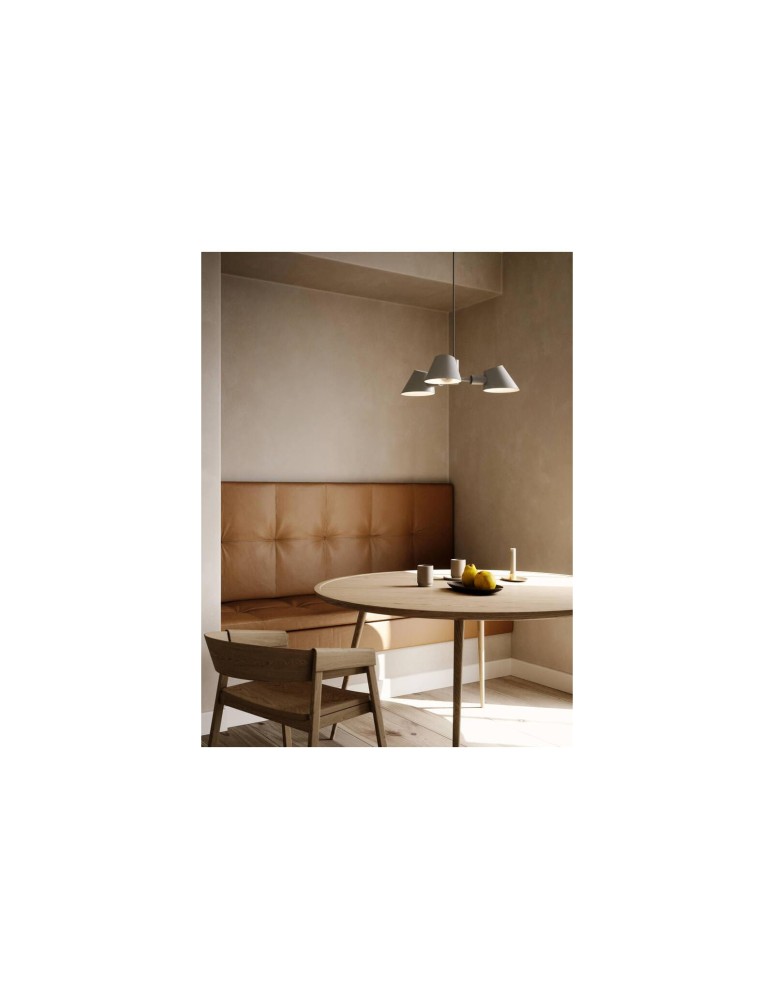 Scandinavian style chandeliers - DFTP by NORDLUX STAY Pendant Lamp E27 28W Aluminum Gray - product kolory-swiatla.pl 5