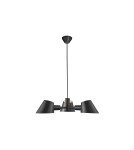 Scandinavian style chandeliers - DFTP by NORDLUX STAY Pendant Lamp E27 28W Aluminum Black - product 1