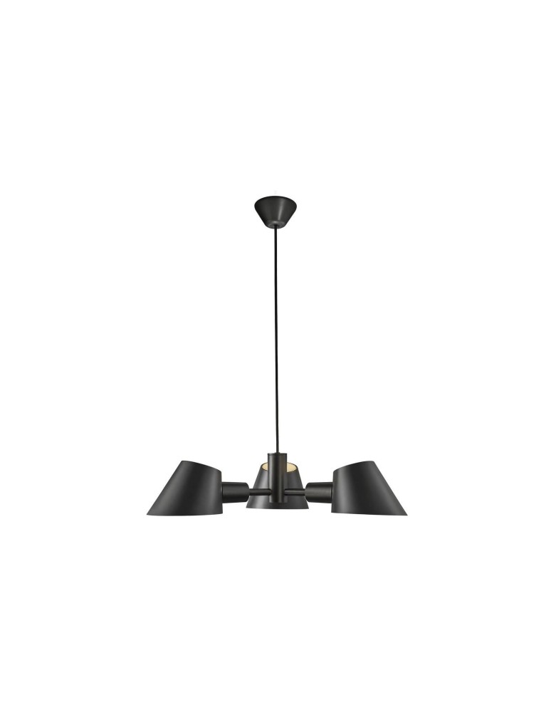 Scandinavian style chandeliers - DFTP by NORDLUX STAY Pendant Lamp E27 28W Aluminum Black - product kolory-swiatla.pl 1