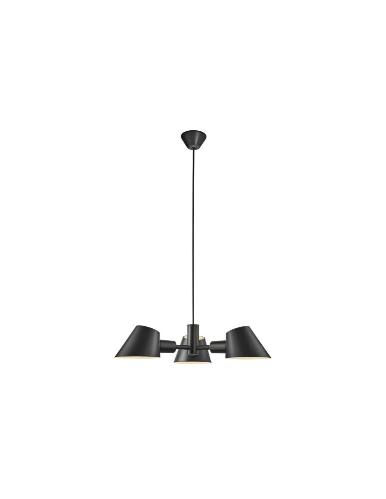 Scandinavian style chandeliers - DFTP by NORDLUX STAY Pendant Lamp E27 28W Aluminum Black - product kolory-swiatla.pl 2