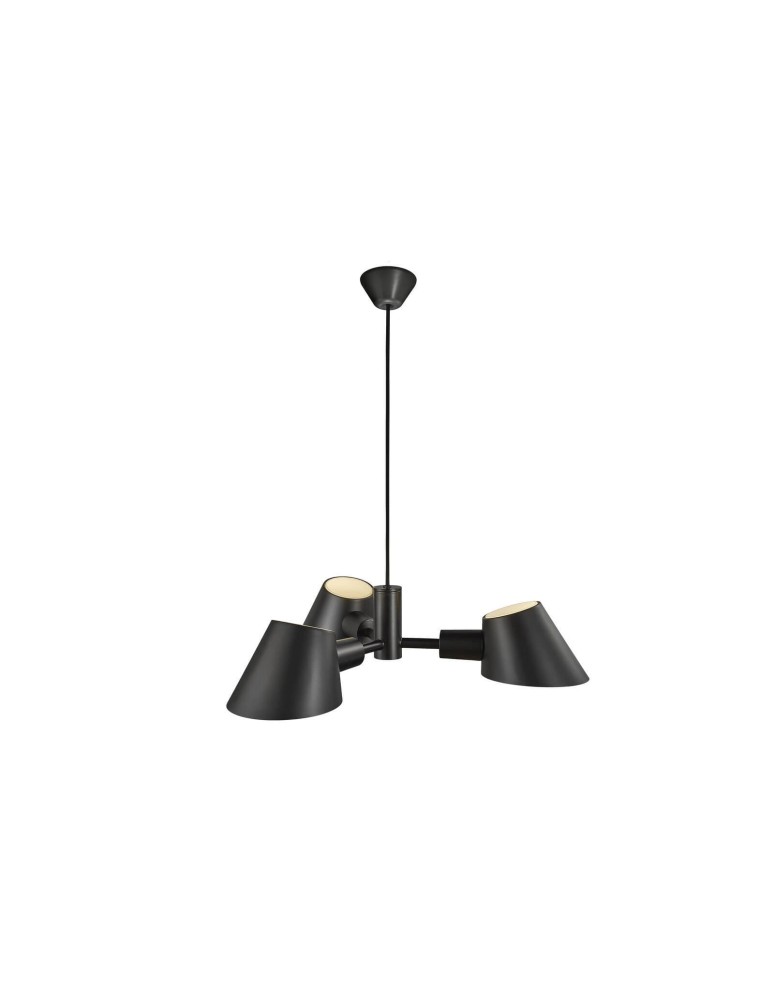 Scandinavian style chandeliers - DFTP by NORDLUX STAY Pendant Lamp E27 28W Aluminum Black - product kolory-swiatla.pl 3