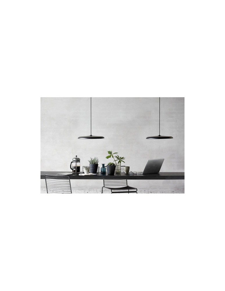 Scandinavian style pendant lamps - DFTP by NORDLUX ARTIST LED Metal Pendant Lamp Black - product kolory-swiatla.pl 4