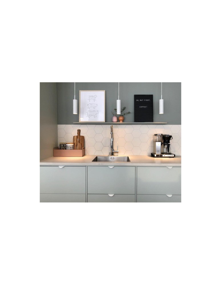 Single pendant lamps - DFTP by NORDLUX MIB Pendant Lamp GU10 8W Metal White - product kolory-swiatla.pl 3