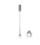 LED pendant lamps - Orlicki Design Crima Cromo Pendant Chrome LED 1x6W 3000K - product 1