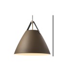 Scandinavian style pendant lamps - DFTP by NORDLUX STRAP Pendant Lamp E27 40W Metal Beige. - product 2