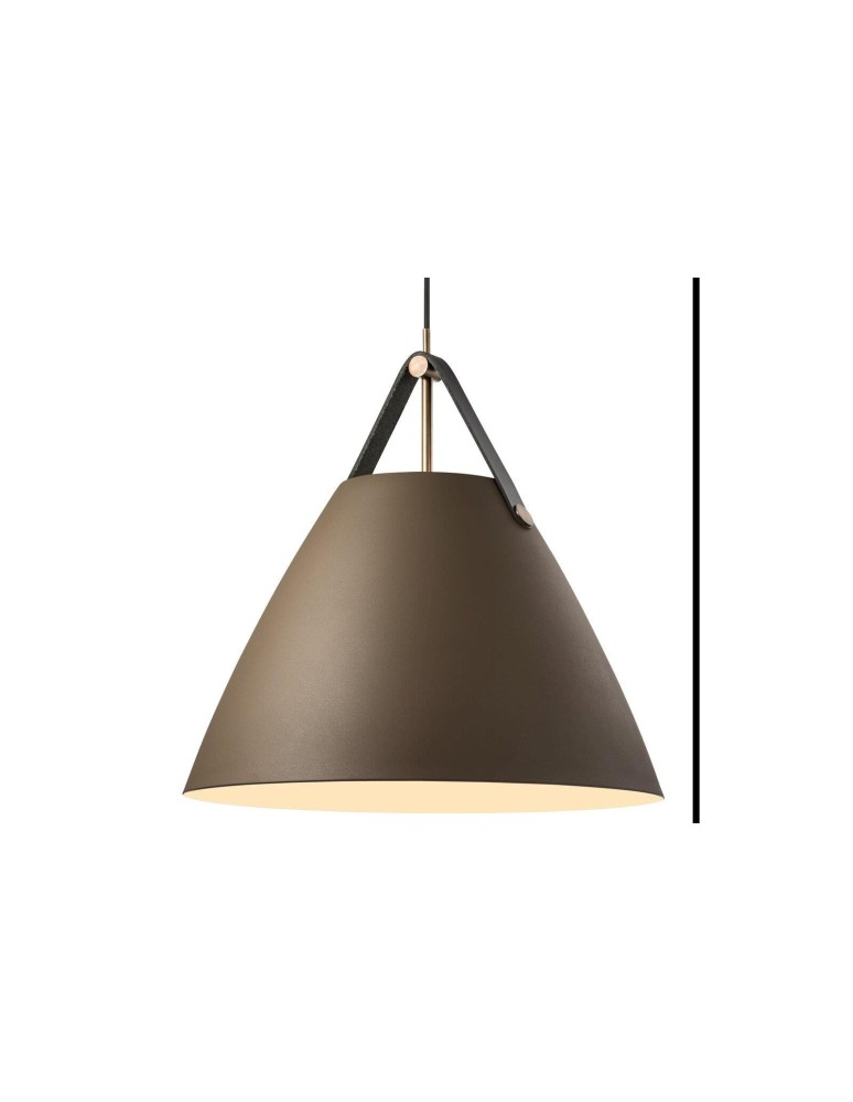 Scandinavian style pendant lamps - DFTP by NORDLUX STRAP Pendant Lamp E27 40W Metal Beige. - product kolory-swiatla.pl 2