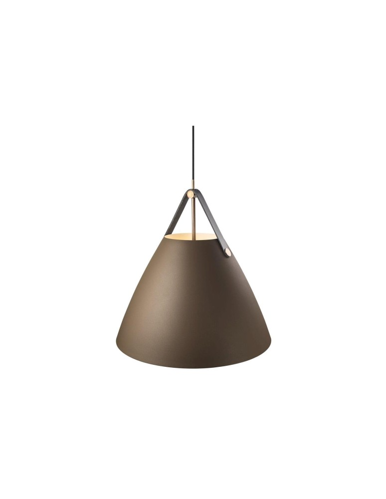 Scandinavian style pendant lamps - DFTP by NORDLUX STRAP Pendant Lamp E27 40W Metal Beige. - product kolory-swiatla.pl 5