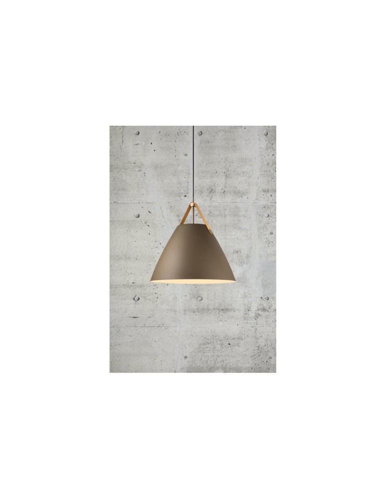 Scandinavian style pendant lamps - DFTP by NORDLUX STRAP Pendant Lamp E27 40W Metal Beige. - product kolory-swiatla.pl 9
