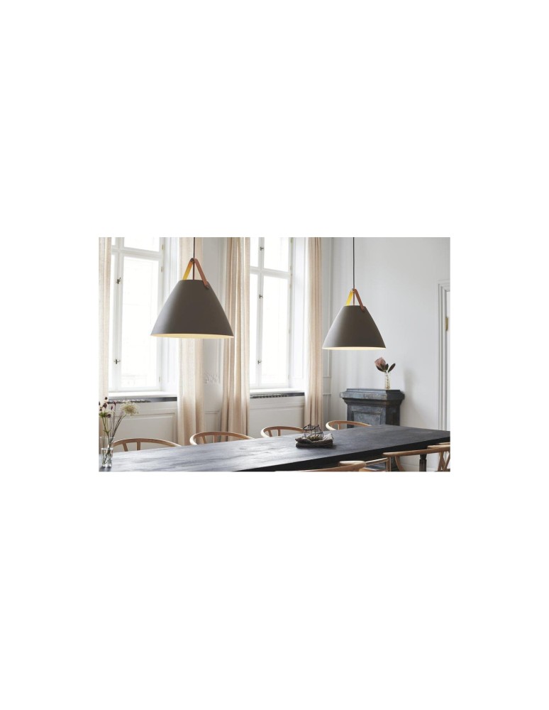 Scandinavian style pendant lamps - DFTP by NORDLUX STRAP Pendant Lamp E27 40W Metal Beige. - product kolory-swiatla.pl 11