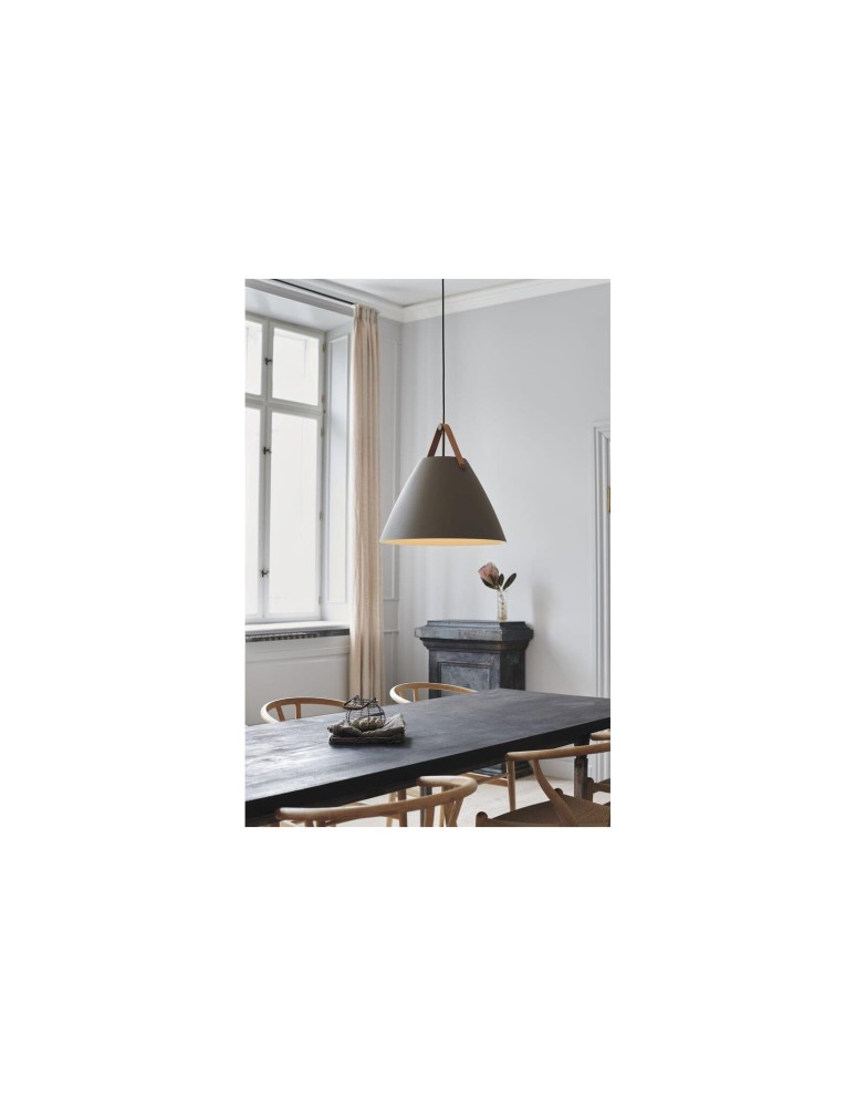 Scandinavian style pendant lamps - DFTP by NORDLUX STRAP Pendant Lamp E27 40W Metal Beige. - product kolory-swiatla.pl 12