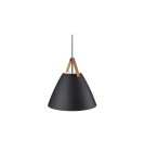 Scandinavian style pendant lamps - DFTP by NORDLUX STRAP Pendant Lamp E27 40W Metal Black - product 1
