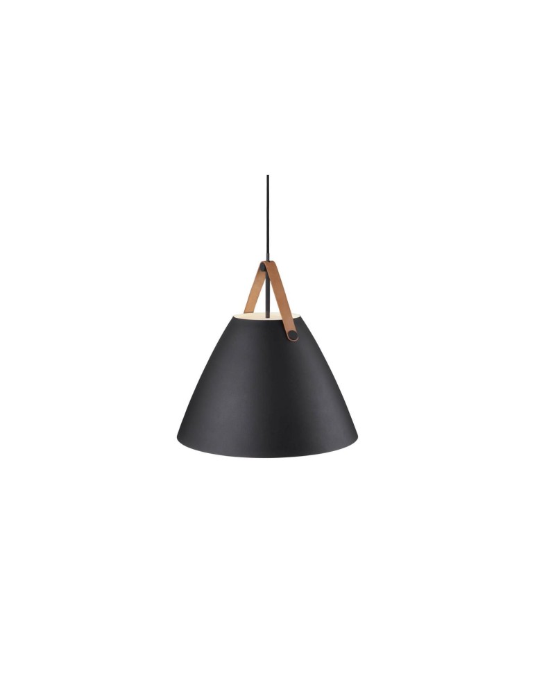 Scandinavian style pendant lamps - DFTP by NORDLUX STRAP Pendant Lamp E27 40W Metal Black - product kolory-swiatla.pl 1