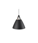 Scandinavian style pendant lamps - DFTP by NORDLUX STRAP Pendant Lamp E27 40W Metal Black - product 2