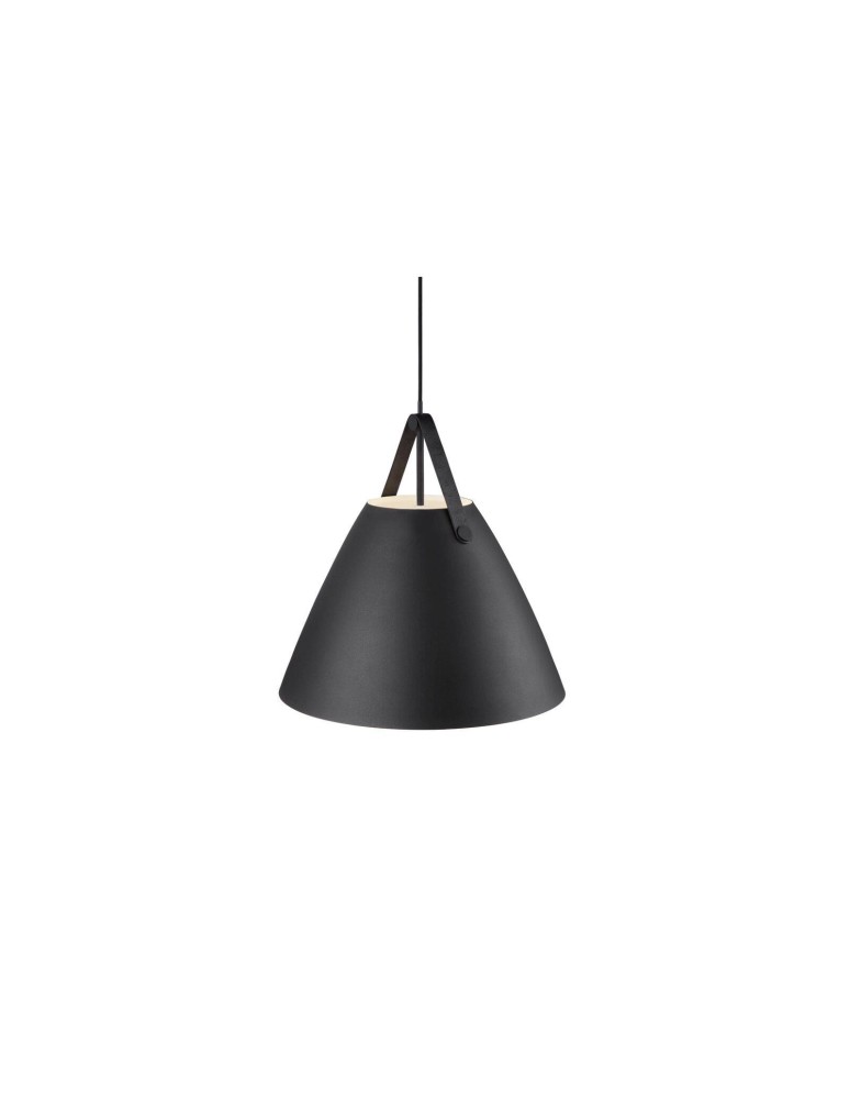 Scandinavian style pendant lamps - DFTP by NORDLUX STRAP Pendant Lamp E27 40W Metal Black - product kolory-swiatla.pl 2