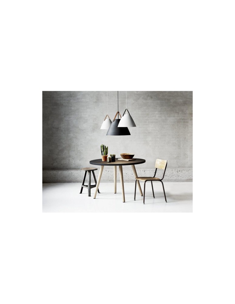 Scandinavian style pendant lamps - DFTP by NORDLUX STRAP Pendant Lamp E27 40W Metal Black - product kolory-swiatla.pl 4