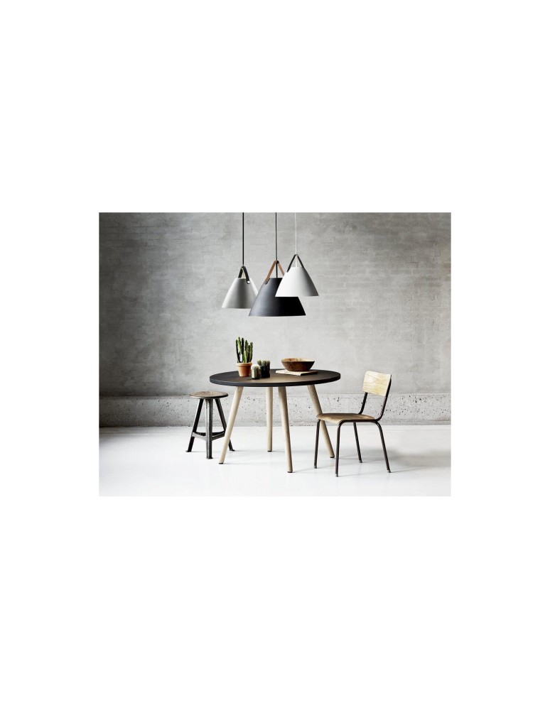 Scandinavian style pendant lamps - DFTP by NORDLUX STRAP Pendant Lamp E27 40W Metal Black - product kolory-swiatla.pl 6