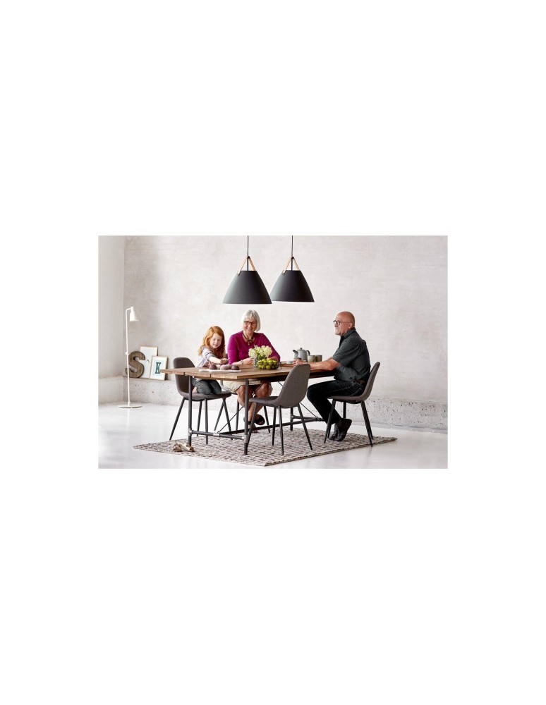 Scandinavian style pendant lamps - DFTP by NORDLUX STRAP Pendant Lamp E27 40W Metal Black - product kolory-swiatla.pl 10