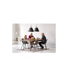 Scandinavian style pendant lamps - DFTP by NORDLUX STRAP Pendant Lamp E27 40W Metal Black - product 12