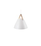Scandinavian style pendant lamps - DFTP by NORDLUX STRAP Pendant Lamp E27 40W Metal White - product 1