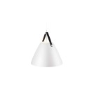Scandinavian style pendant lamps - DFTP by NORDLUX STRAP Pendant Lamp E27 40W Metal White - product 2