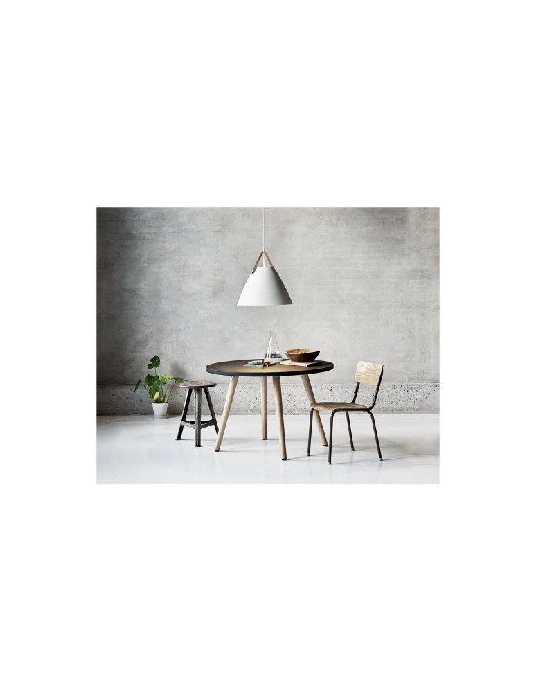Scandinavian style pendant lamps - DFTP by NORDLUX STRAP Pendant Lamp E27 40W Metal White - product kolory-swiatla.pl 3